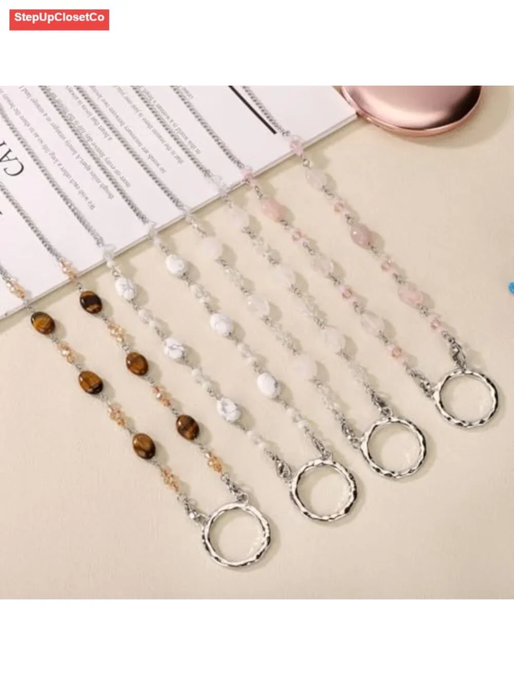 Eyeglass Chain Necklace for Women Reading Glasses Holder Multi-functional